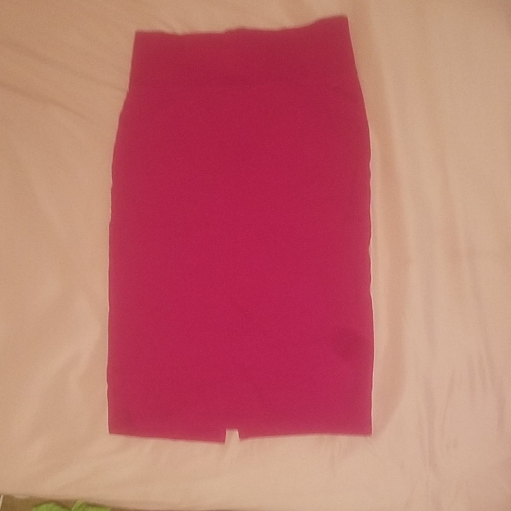 Dark Pink Pencil Skirt